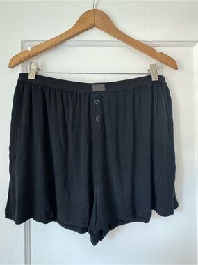lunya Black Women’s Relaxed Lounge Shorts
